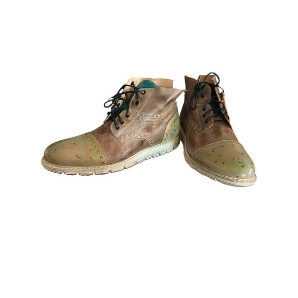 Bed Stu Men’s Bowery Veg Hand Dye High Top Shoes 10 Ultra Rare - Picture 1 of 11
